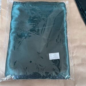 Elegant Emerald Green  Satin Fabric Table Runners